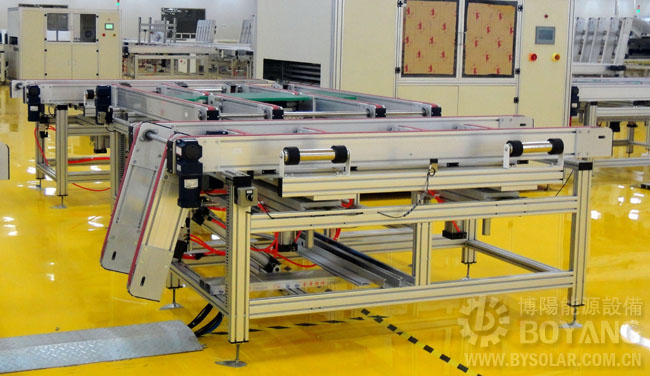 太陽(yáng)能生產(chǎn)線(xiàn)-90度頂升折疊通道