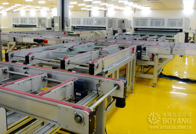 太陽能生產線-頂升旋轉輸送線